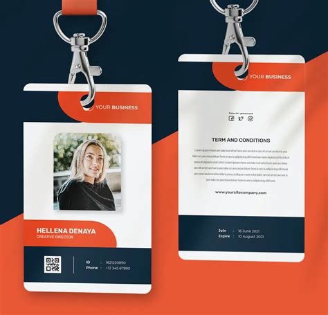 Corporate Id Card Templates Ksioks