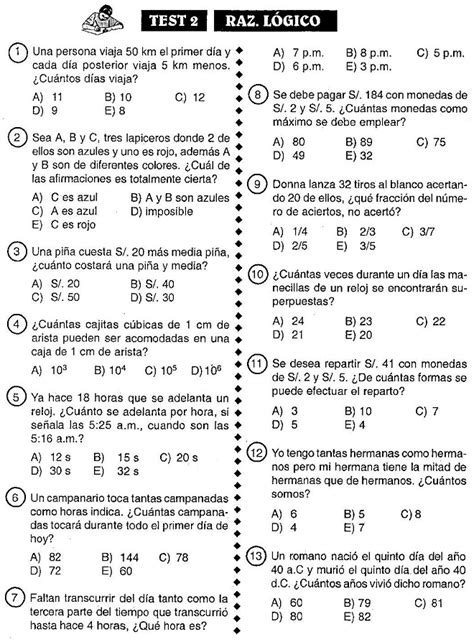 Test De Razonamiento L Gico Problema En Una De Las Tres