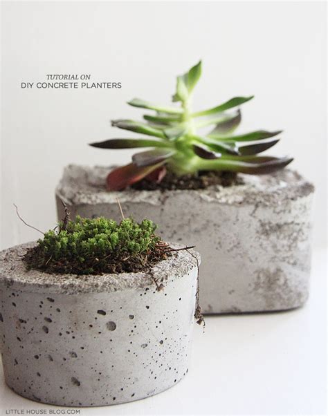 Home Improvement : diy concrete planters