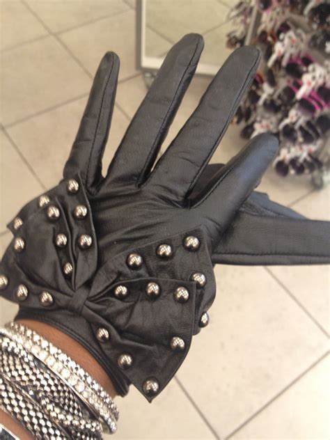 Studded Gloves Leather Glove Studded Diva Gloves Style Fashion