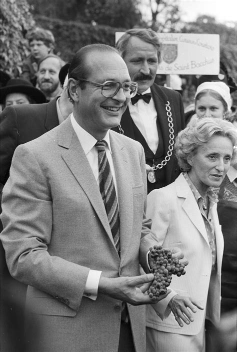 Photo Jacques Chirac Et Sa Femme Bernadette Chirac Aux Vendanges Des