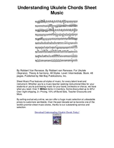 Understanding ukulele chords sheet music