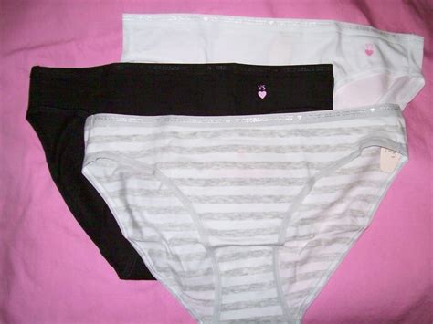 Victoria S Secret Lingerie Signature Cotton Bikini Panty Lots Naughty And Nice Lingerie