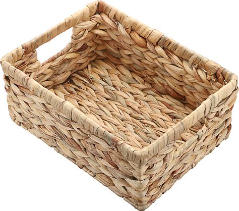 Amazon Hipiwe Water Hyacinth Storage Basket Bin Handwoven