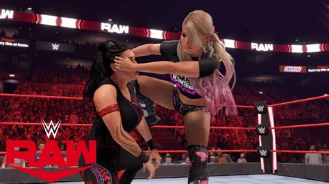 Wwe 2k22 Raw Alexa Bliss Vs Tamina Youtube