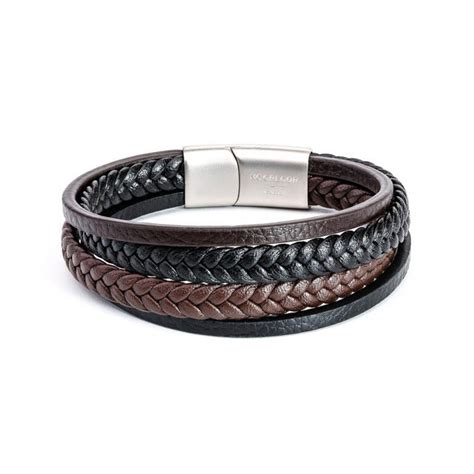 Чоловічий браслет із застиглої лави з левом – McGregorJewelry