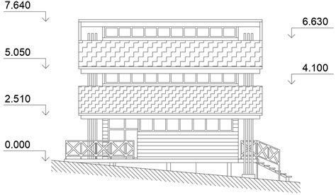 Modern house design cad drawing is given in this cad file. Download ...