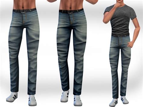 Saliwas Straight Men Jeans Sims 4 Men Clothing Sims 4 Male Clothes Sims 4 Clothing