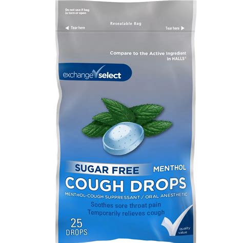 Exchange Select Sugar Free Cough Drops, 25 Drops | Ear, Nose & Throat ...