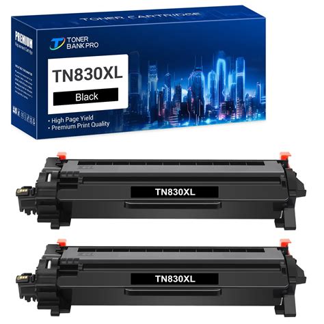 TN830XL TN830 Black High Yield Toner Cartridge Compatible For Brother