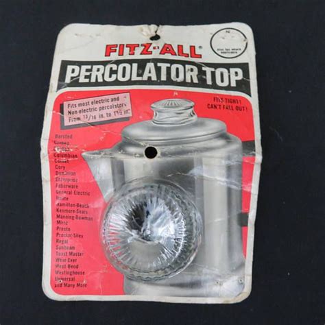 Fitz All Glass Percolator Top Replacement For Electric Or Etsy