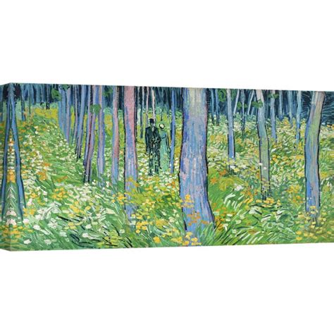 Quadro Stampa Su Tela Vincent Van Gogh Sottobosco Con Due Figure