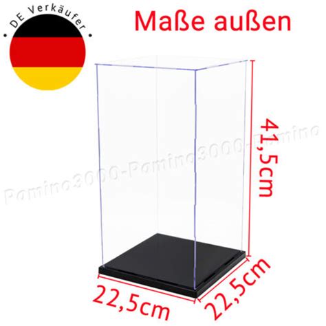 DE Einzelvitrine 20x20x40cm Acryl Vitrine Plexiglas Display Case