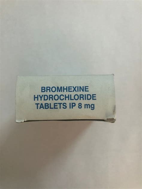 Sunrise Mg Bromhexine Hydrochloride Tablet Ipca At Rs Box Of