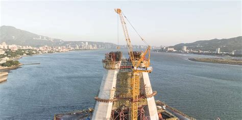 Photos: World’s longest asymmetric cable-stayed bridge - Construction ...