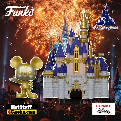 Funko Pop Town Walt Disney World Cinderella Castle W Mickey Mouse