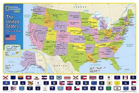 United States Of America Kids Map