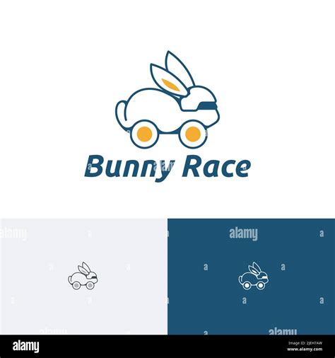 Bunny Race Rabbit Car Fun Ride Automotive Logo Stock Vector Image And Art