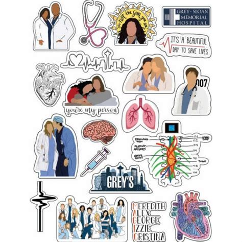 Stickers Waterproof X Greys Anatomy