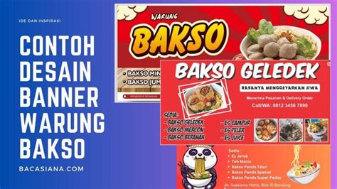 Inspirasi Contoh Desain Banner Warung Bakso Yang Menarik Dan Unik