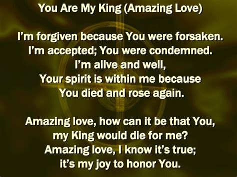 Amazing Love How Can It Be That You My King Would Die For Me