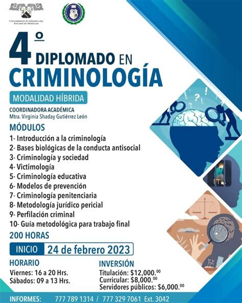 DIPLOMADO 4 en CRIMINOLOGÍA Facultad de Derecho UAEM Facultad de