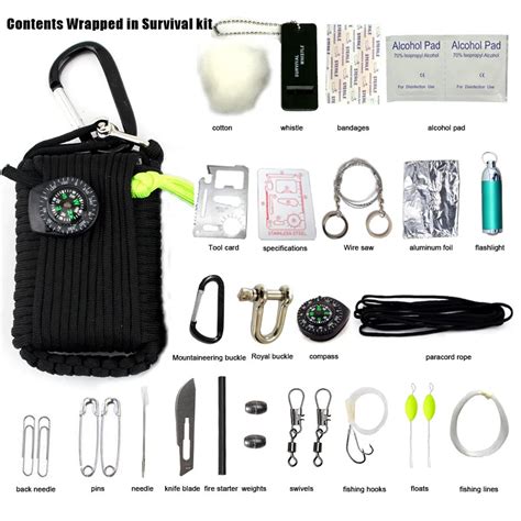 Pcs First Aid Kit Outdoors Wilderness Survial Tool Mountain Climbing