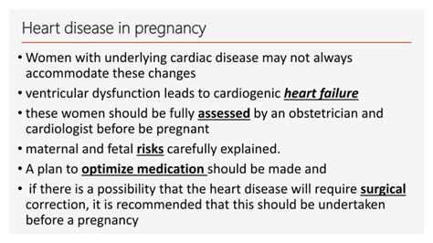 Heart Disease In Pregnancy Ppt