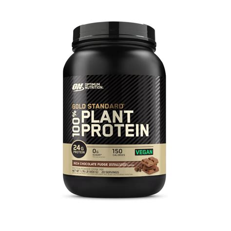 100 Plant Protein Optimum Nutrition Gold Standard Chocolate 800g 176 Lbs Globalbev