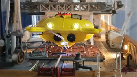 🚢 Submarine SP 350 for ship model cargo model Jacques-Yves Cousteau ...