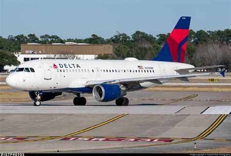 N338NB Airbus A319 114 Delta Air Lines Positive Rate Photography