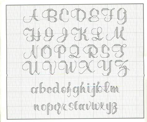 Alfabeti A Punto Scritto Cross Stitch Alphabet Cross Stitch Alphabet