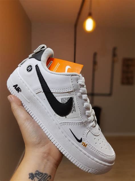 T Nis Nike Air Force One Utility Branco Preto T Nis Masculino