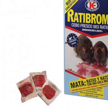 Cebo Fresco Ratibrom Para Eliminar Ratas Y Ratones Caja Kgs