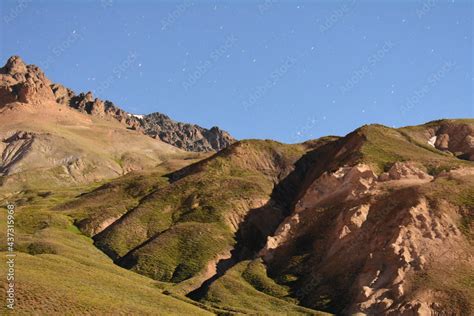 Colored Mountains At Valle De Las Le As In The Middle Of The Summer