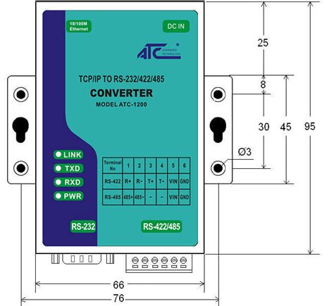 Buy Online ATC 1200 TCP IP To RS 232 422 485 Converter In India