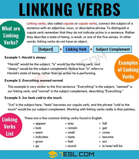 Linking And Action Verbs