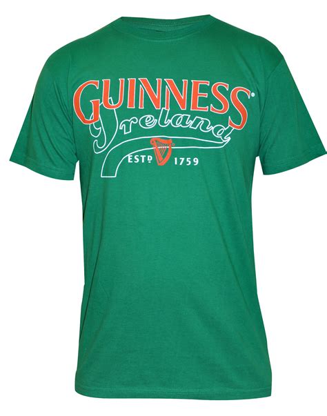 Guinness Logo Tee In Kelly Green Irish Tshirts Irish Clothing T Shirt