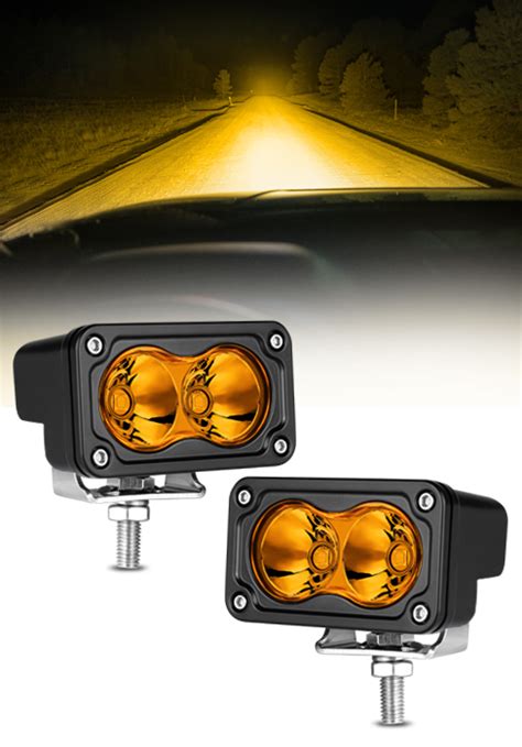 Akd Part Pods Led Amarillos Pulgadas Led Luces Antiniebla W Spot