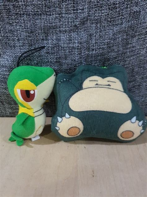 Pokemon Snorlax And Snivy Plush Keychain Combo Hobbies And Toys Toys