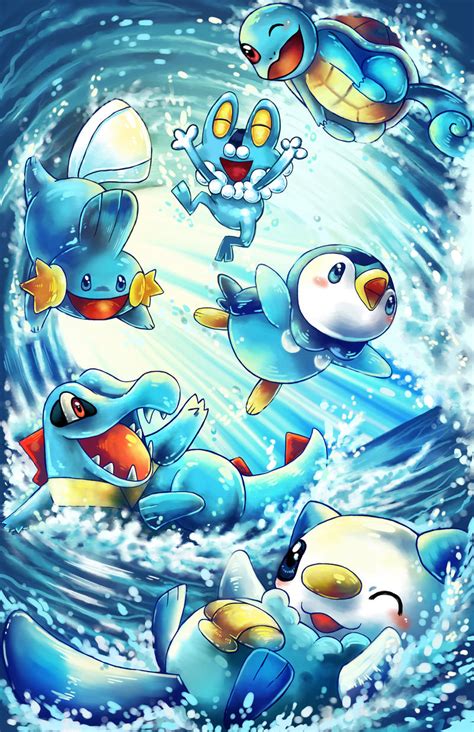 Pokemon Water Starters By Michellescribbles On Deviantart