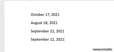 Cómo Insertar Fácilmente Fechas Dinámicas En Un Documento De Word