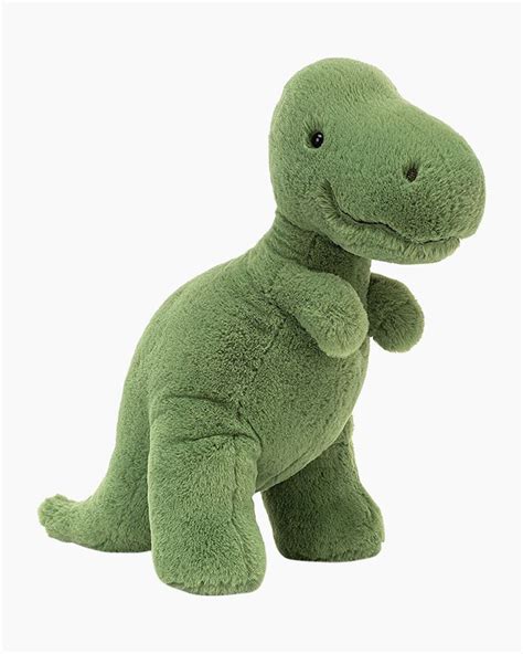 Jellycat Fossilly T Rex Dinosaur Plush Jellycat Retailer Green Fur