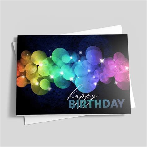 Colorful Bubble Birthday Card - Anniversary Greeting Cards by CardsDirect