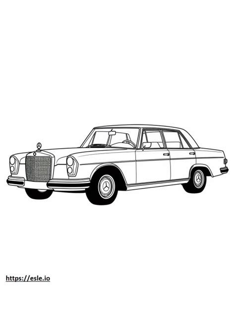 Mercedes Benz 300SEL Para Colorir