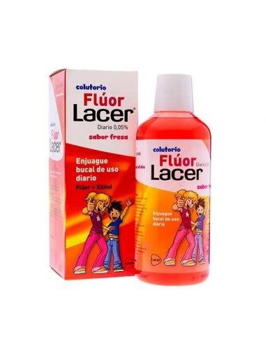 LACER COLUTORIO FLUOR DIARIO 0 05 FRESA 500 ML