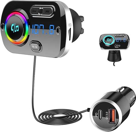 Sonru Newest Fm Transmitter Bluetooth Car Radio Adapter Hands