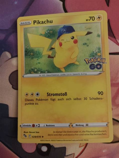 Pikachu Holo Pokemon Go Kaufen Auf Ricardo