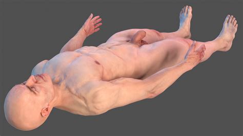 Male Full Body Nude D Model Ds Blend C D Fbx Ma Obj Max