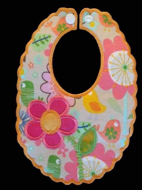 Flower Bib In The Hoop 5 Sizes Applique Embroidery Designs